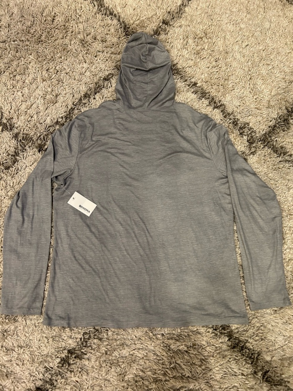 SONOMA Gray Heathered Sleepwear Hooded Top